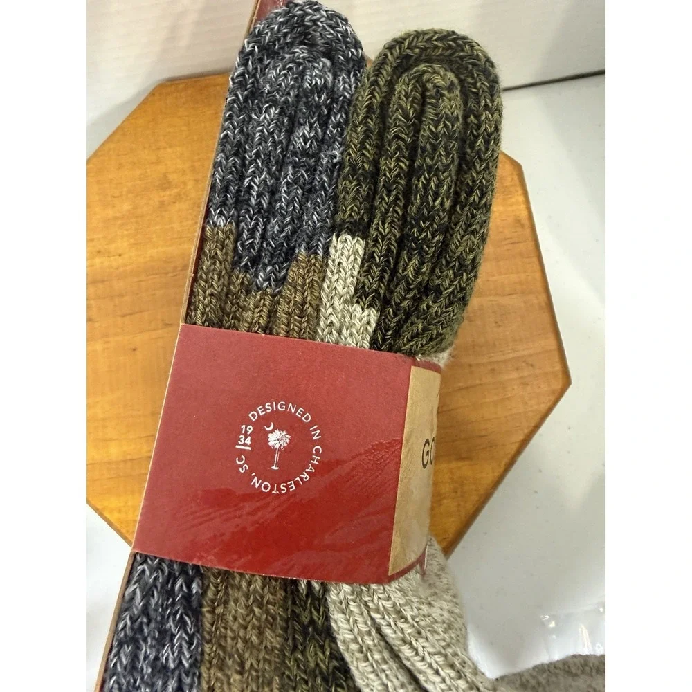 Gold Toe Signature Heavyweight Boot Socks 2 Pair Size 6-12.5 Cushioned Crew